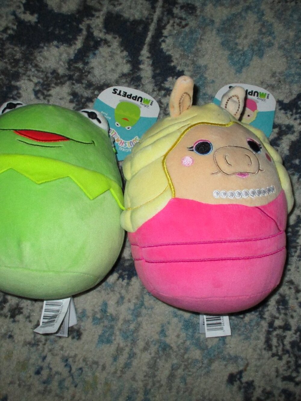 NWT Kermit and Miss Piggy Squishmallows 6 inch